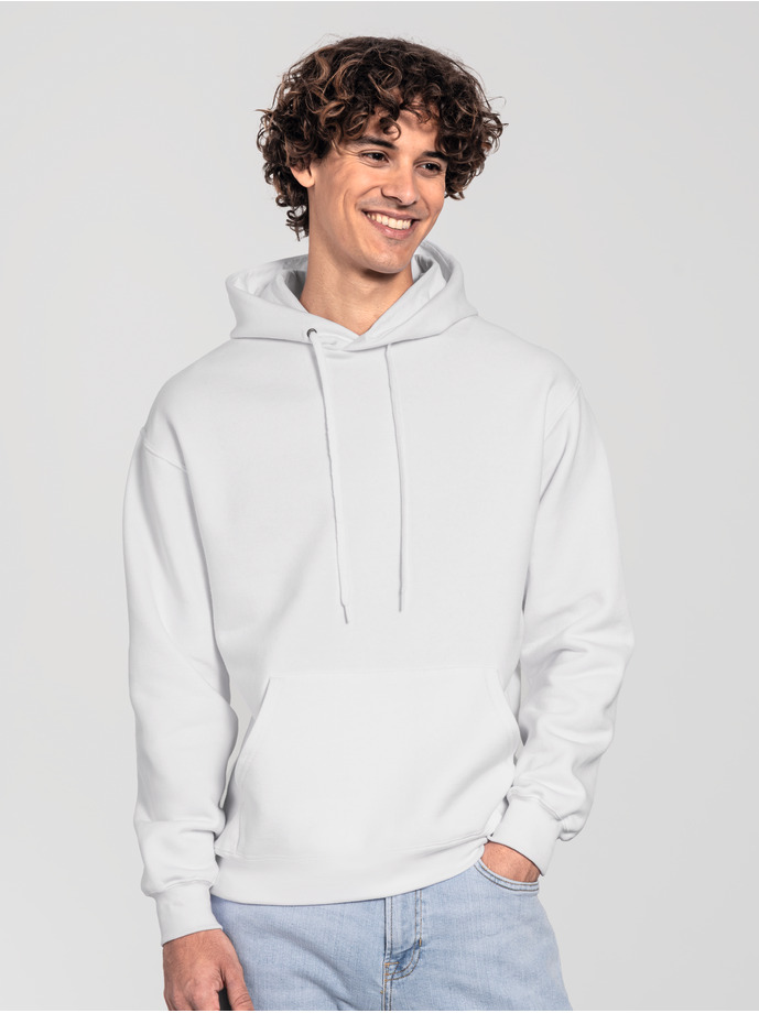 Φούτερ με Κουκούλα Iconic Premium 0622840 Fruit of the Loom White
