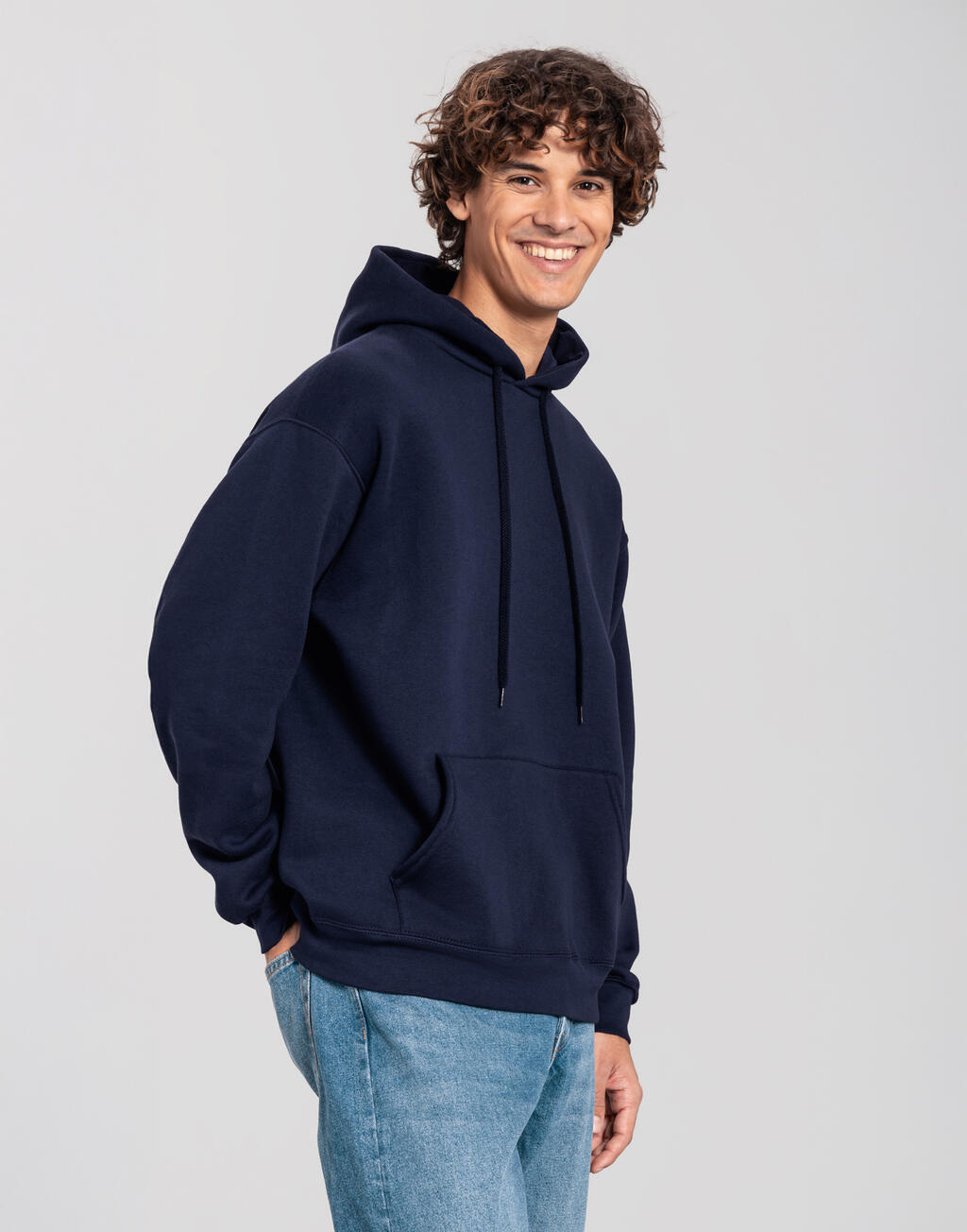 Φούτερ με Κουκούλα Iconic Premium 0622840 Fruit Of The Loom Deep Navy ανδρικά Simple Wear