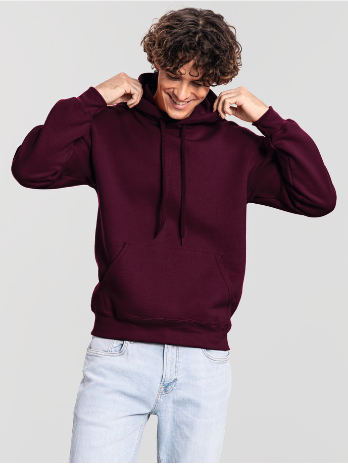 Φούτερ με Κουκούλα Iconic Premium 0622840 Fruit of the Loom Burgundy