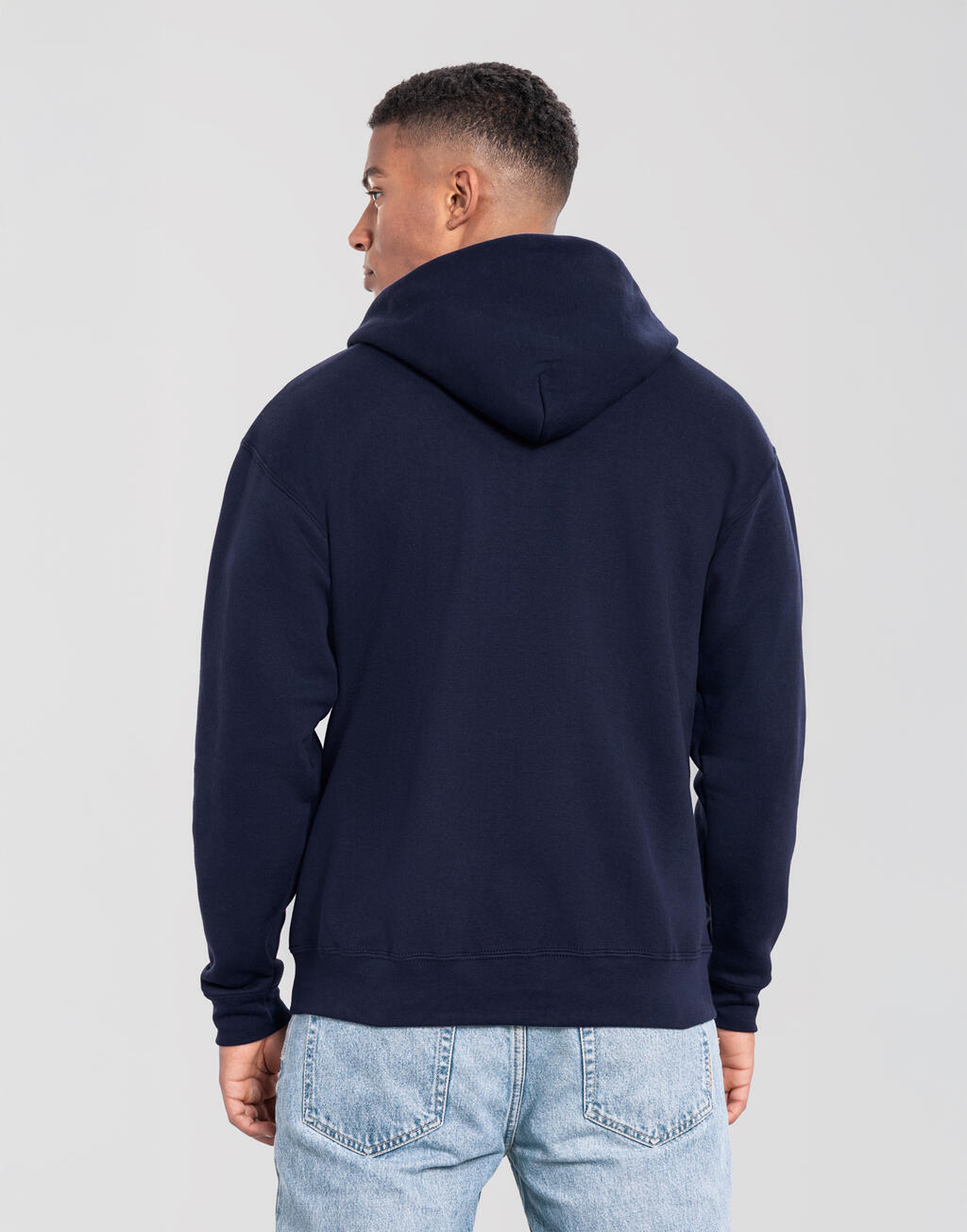 Ζακέτα Φούτερ με Κουκούλα 0622860 Fruit Of The Loom Iconic Premium Deep Navy ανδρικά Simple Wear