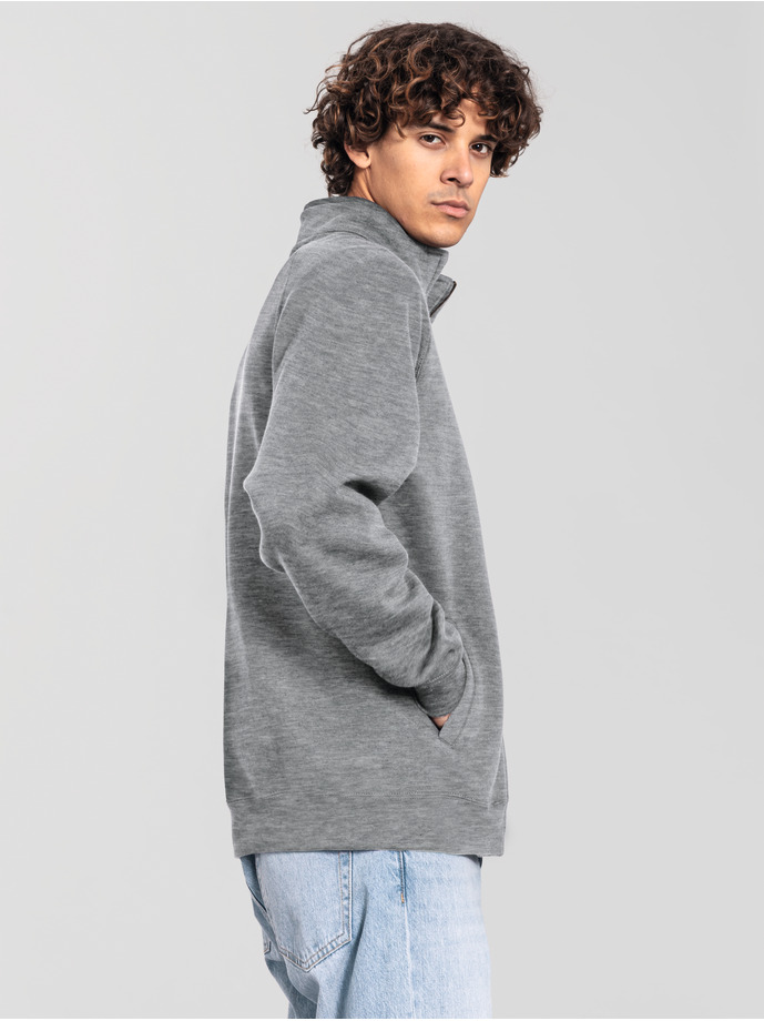 Ανδρική Ζακέτα Φούτερ Iconic Premium Sweat Jacket 0622900 Fruit Of The Loom Athletic Heather ανδρικά Simple Wear