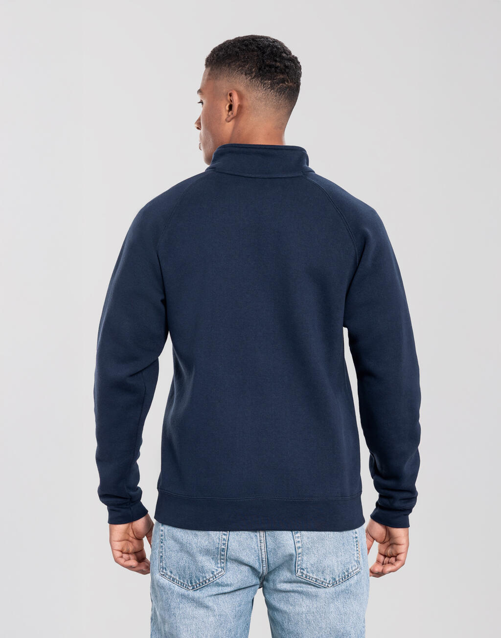 Ανδρική Ζακέτα Φούτερ Iconic Premium Sweat Jacket 0622900 Fruit Of The Loom Deep Navy ανδρικά Simple Wear