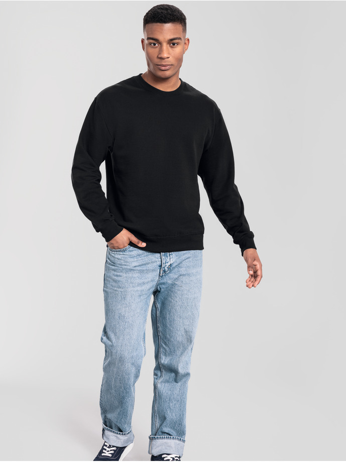 Φούτερ Crewneck Iconic 250 0622920 Fruit Of The Loom Black ανδρικά Simple Wear