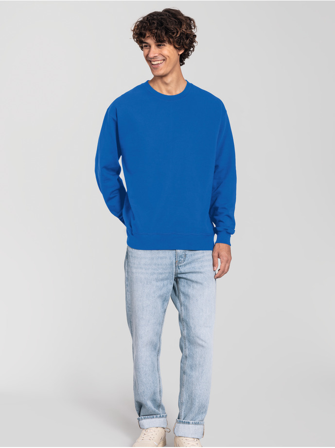 Φούτερ Crewneck Iconic 250 0622920 Fruit Of The Loom Royal Blue ανδρικά Simple Wear
