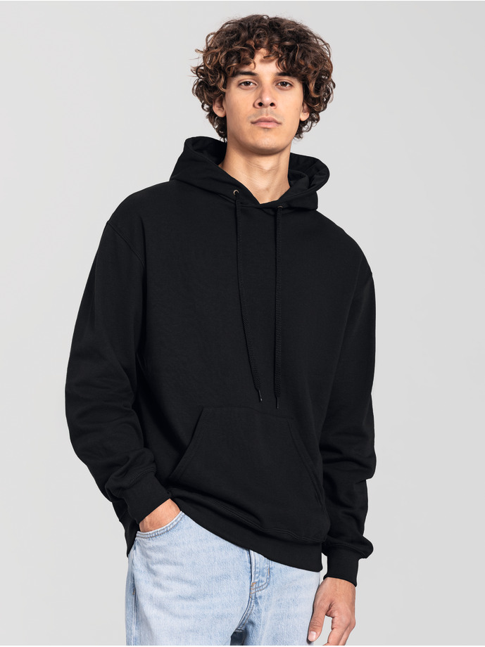 Φούτερ με Κουκούλα 0622940 Fruit of the Loom Iconic 250 Hooded Sweat Black