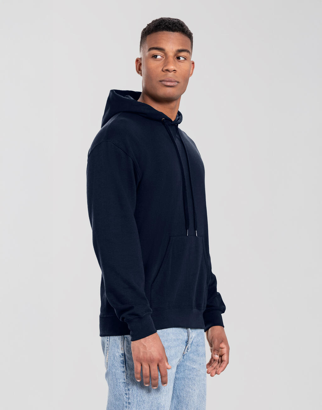 Φούτερ με Κουκούλα 0622940 Fruit Of The Loom Iconic 250 Hooded Sweat Deep Navy ανδρικά Simple Wear