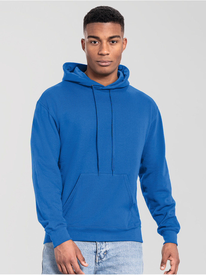 Φούτερ με Κουκούλα 0622940 Fruit of the Loom Iconic 250 Hooded Sweat Royal Blue