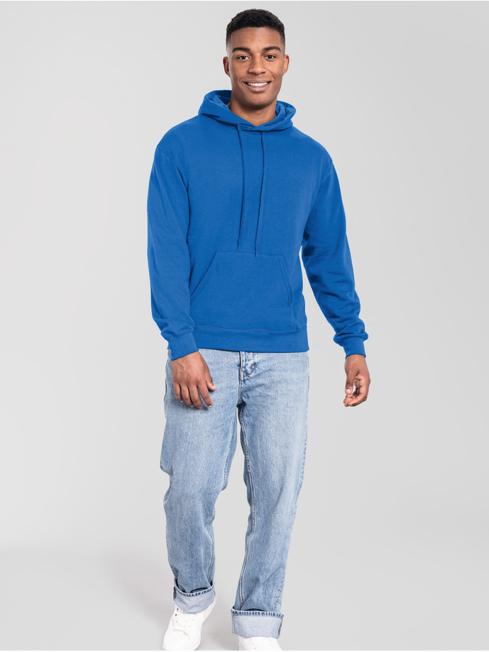 Φούτερ με Κουκούλα 0622940 Fruit Of The Loom Iconic 250 Hooded Sweat Royal Blue ανδρικά Simple Wear