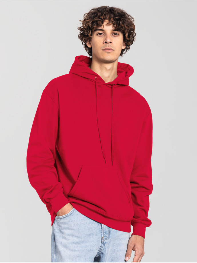 Φούτερ με Κουκούλα 0622940 Fruit of the Loom Iconic 250 Hooded Sweat Red