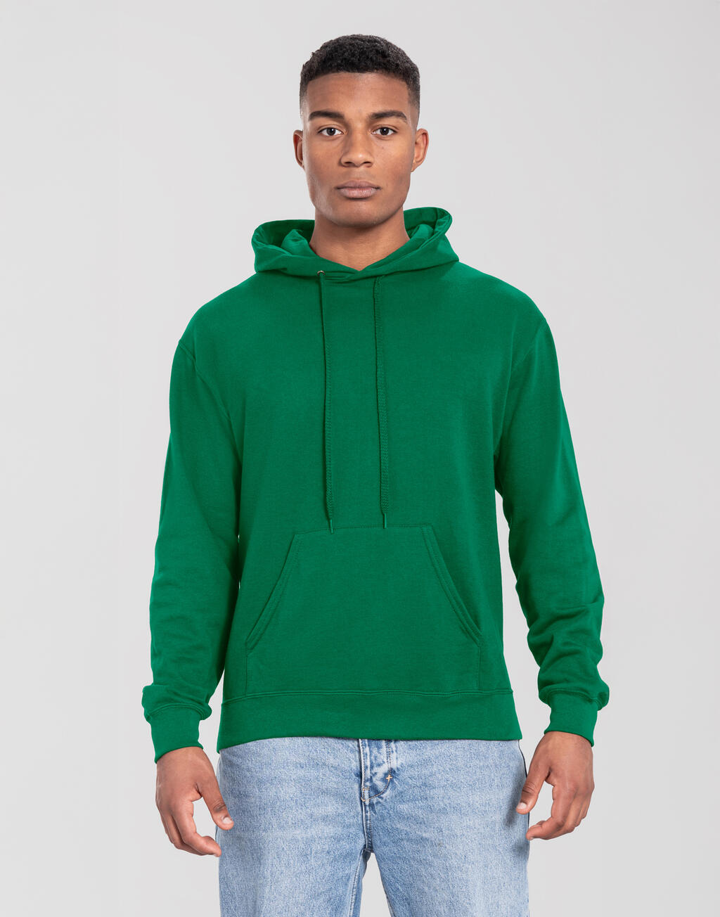 Φούτερ με Κουκούλα 0622940 Fruit of the Loom Iconic 250 Hooded Sweat College Green