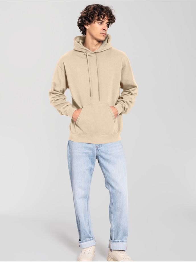 Φούτερ με Κουκούλα 0622940 Fruit Of The Loom Iconic 250 Hooded Sweat Desert Sand ανδρικά Simple Wear