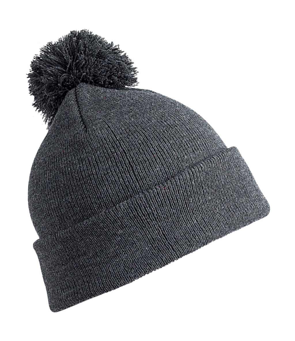 Σκούφος με Πομ Πομ RC028X Result Winter Essentials grey