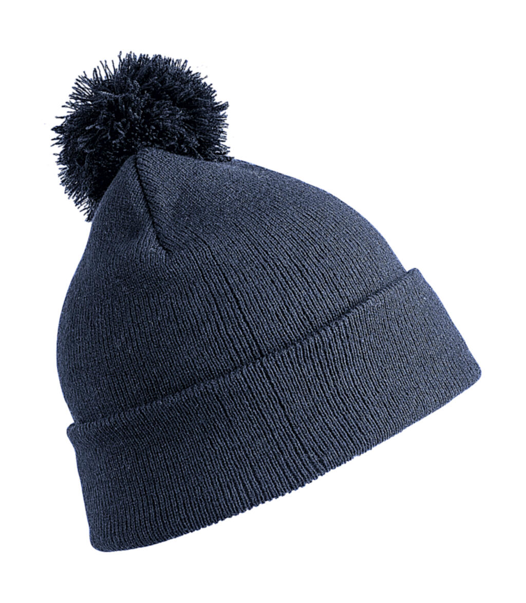 Σκούφος με Πομ Πομ RC028X Result Winter Essentials Navy