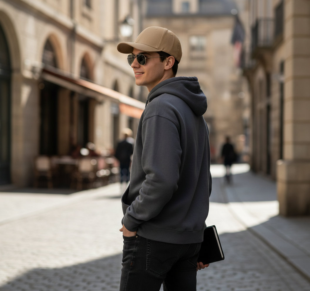 Καπέλο Jockey 6277 Flexfit Wooly Combed Stone αξεσουάρ Καπέλα Simple Wear