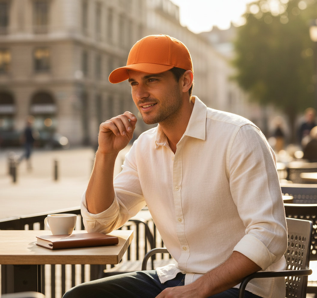 Καπέλο Jockey 6277 Flexfit Wooly Combed Spicy Orange αξεσουάρ Καπέλα Simple Wear