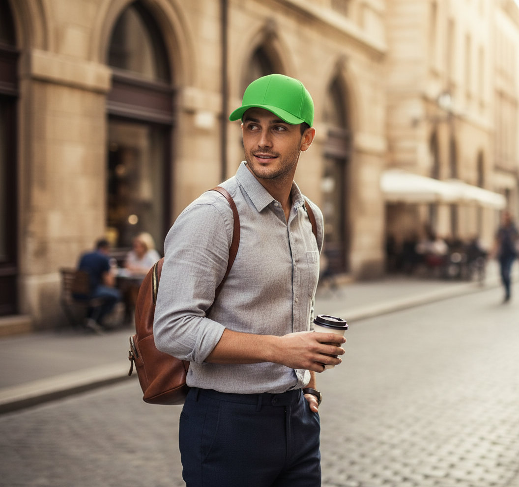 Καπέλο Jockey 6277 Flexfit Wooly Combed Fresh Green αξεσουάρ Καπέλα Simple Wear