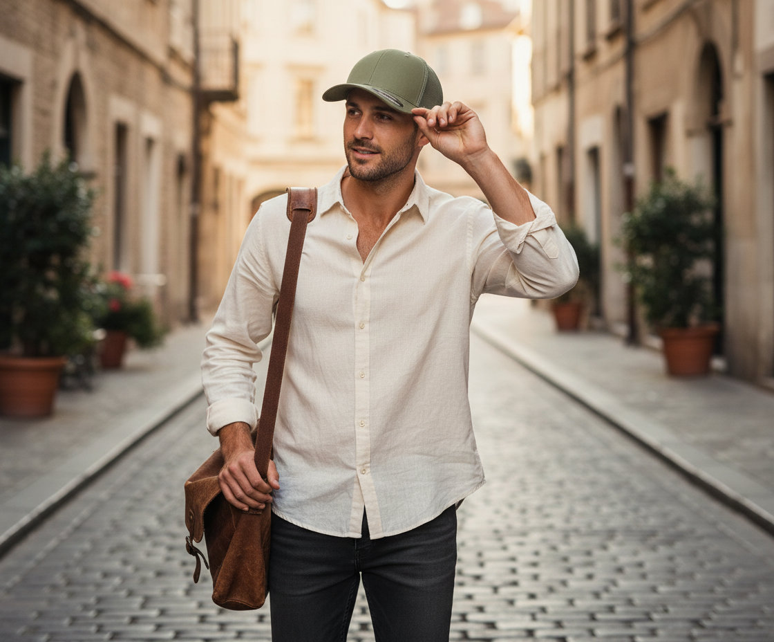 Καπέλο Trucker 6511 Flexfit Mesh Cotton Twill Buck αξεσουάρ Καπέλα Simple Wear