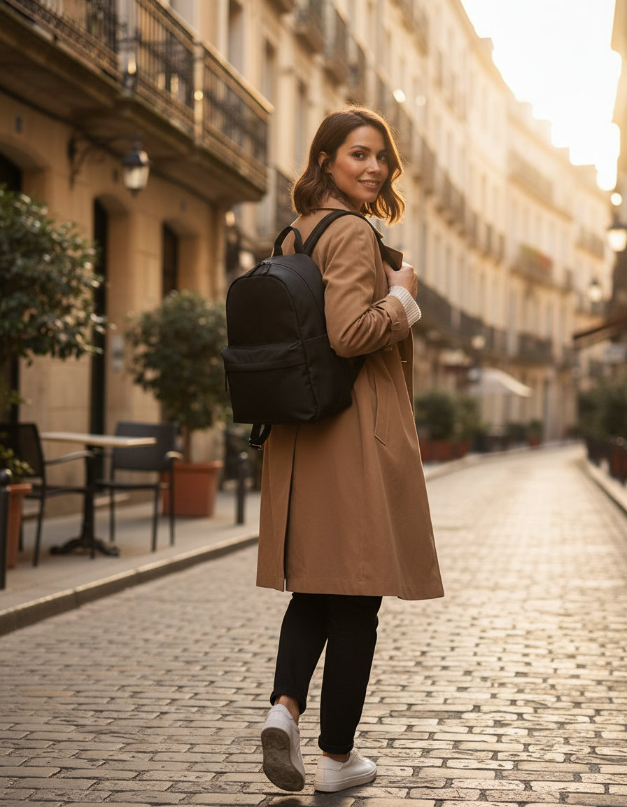 Σακίδιο Πλάτης Mini Bg185S Bagbase Premium Recycled Black Είδη Ταξιδιου Τσάντες Simple Wear