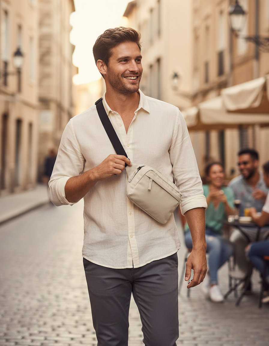 Τσάντα Ώμου Cross Body Bg187 Bagbase Natural Stone Είδη Ταξιδιου Τσαντάκια Simple Wear