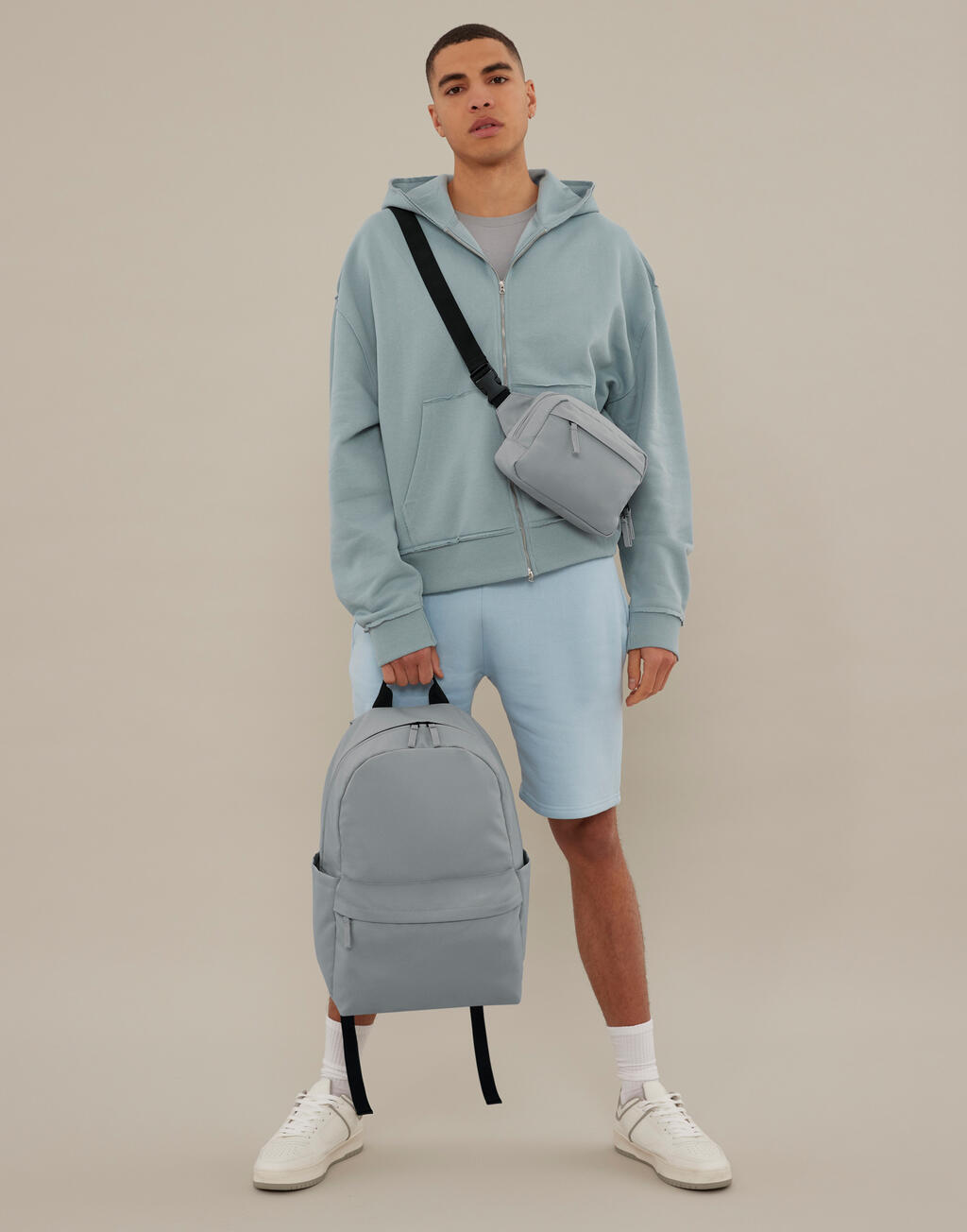 Τσάντα Ώμου Cross Body Bg187 Bagbase Pure Grey Είδη Ταξιδιου Τσαντάκια Simple Wear