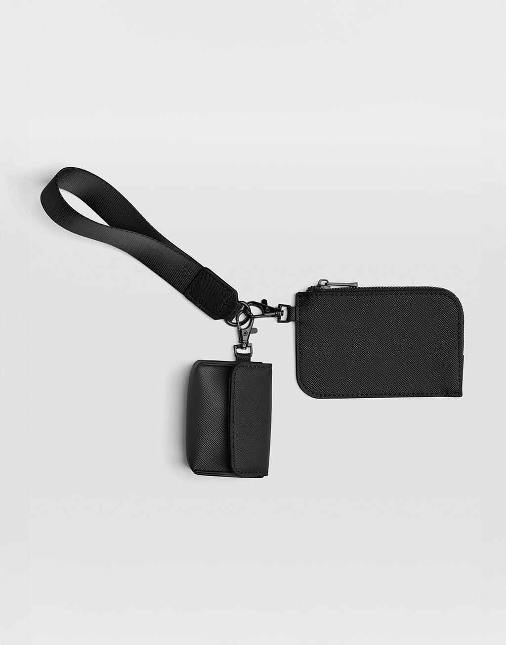 Τσαντάκι Καρπού Boutique Pouch BG748 Bagbase Black/Black