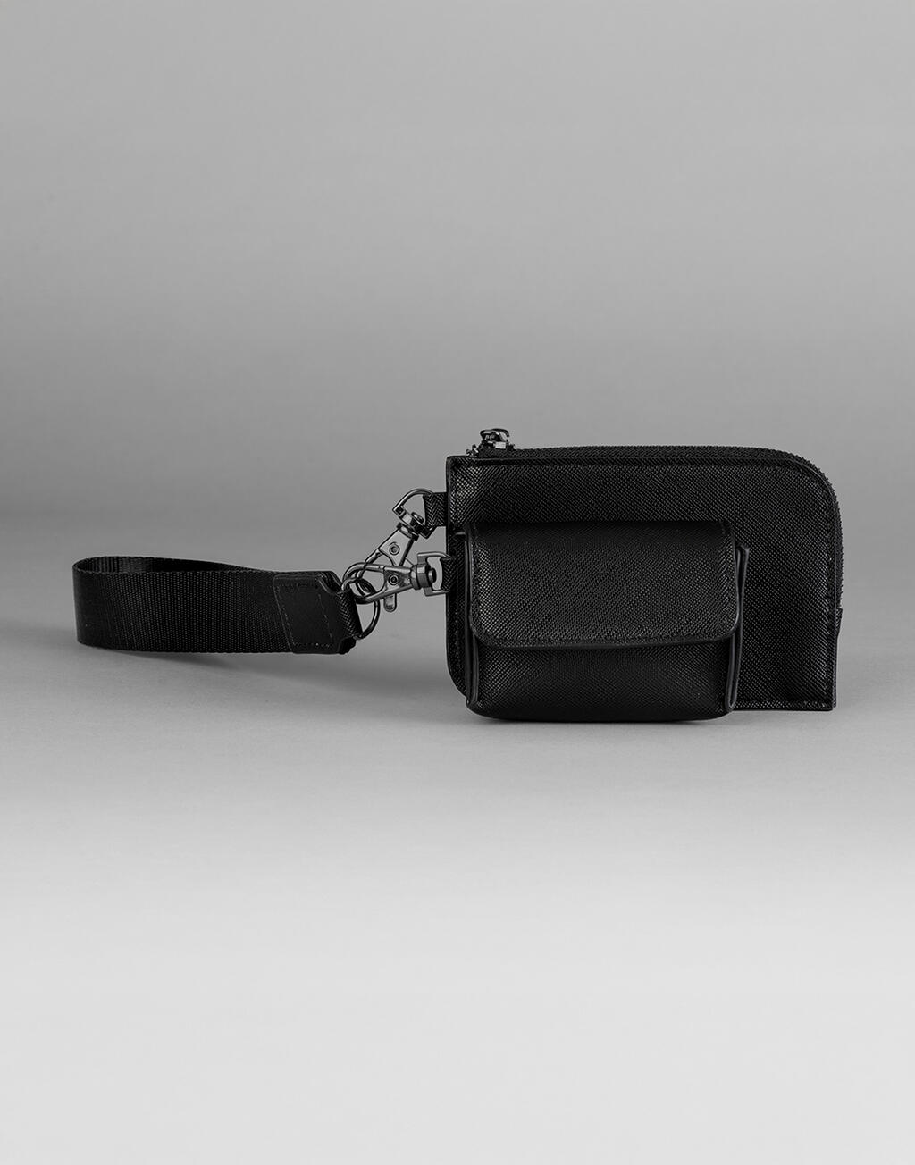 Τσαντάκι Καρπού Boutique Pouch Bg748 Bagbase Black Είδη Ταξιδιου Τσαντάκια Simple Wear
