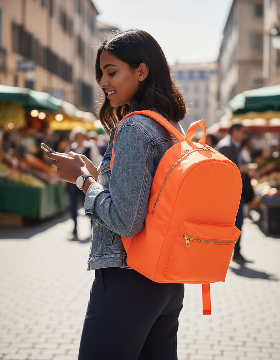 Τσάντα Πλάτης Mini Sundae Bg886 Bagbase Mango Sorbet Είδη Ταξιδιου Τσάντες Simple Wear