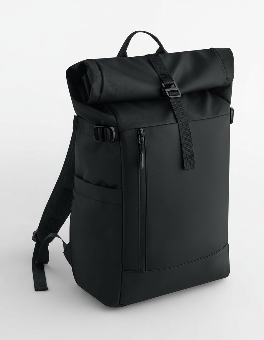 Σακίδιο Πλάτης Everyday Carry Roll-Top 25L Bg344 Bagbase Black Είδη Ταξιδιου Τσάντες Simple Wear