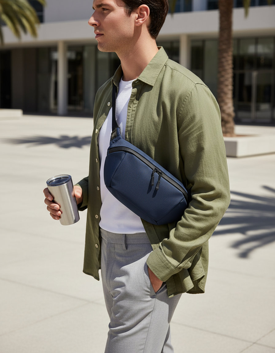 Τσάντα Cross Body 5 Litre Everyday Carry Bg346 Bagbase Navy Είδη Ταξιδιου Τσαντάκια Simple Wear