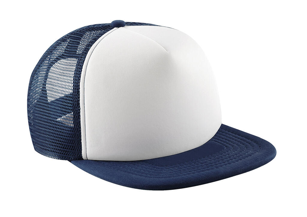 Παιδικό Καπέλο Trucker B645b Beechfield Vintage Snapback French Navy/White - Beechfield - 