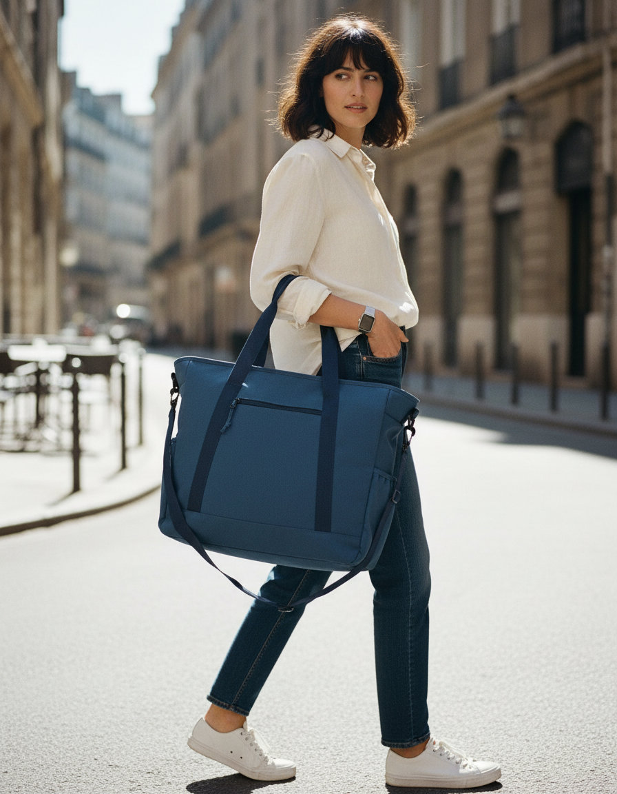 Τσάντα Tote Ramble Bg375 Bagbase Steel Blue Είδη Ταξιδιου Shopping Bags Simple Wear