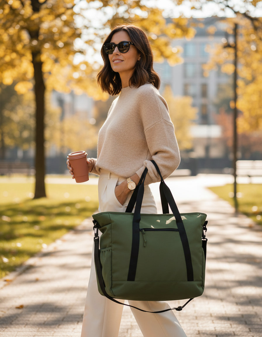 Τσάντα Tote Ramble Bg375 Bagbase Moss Green Είδη Ταξιδιου Shopping Bags Simple Wear