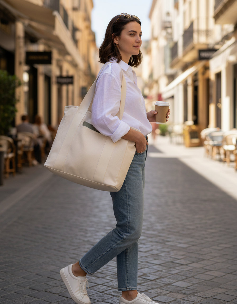 Edit Canvas Tote Bagbase Bg675 Natural Είδη Ταξιδιου Shopping Bags Simple Wear