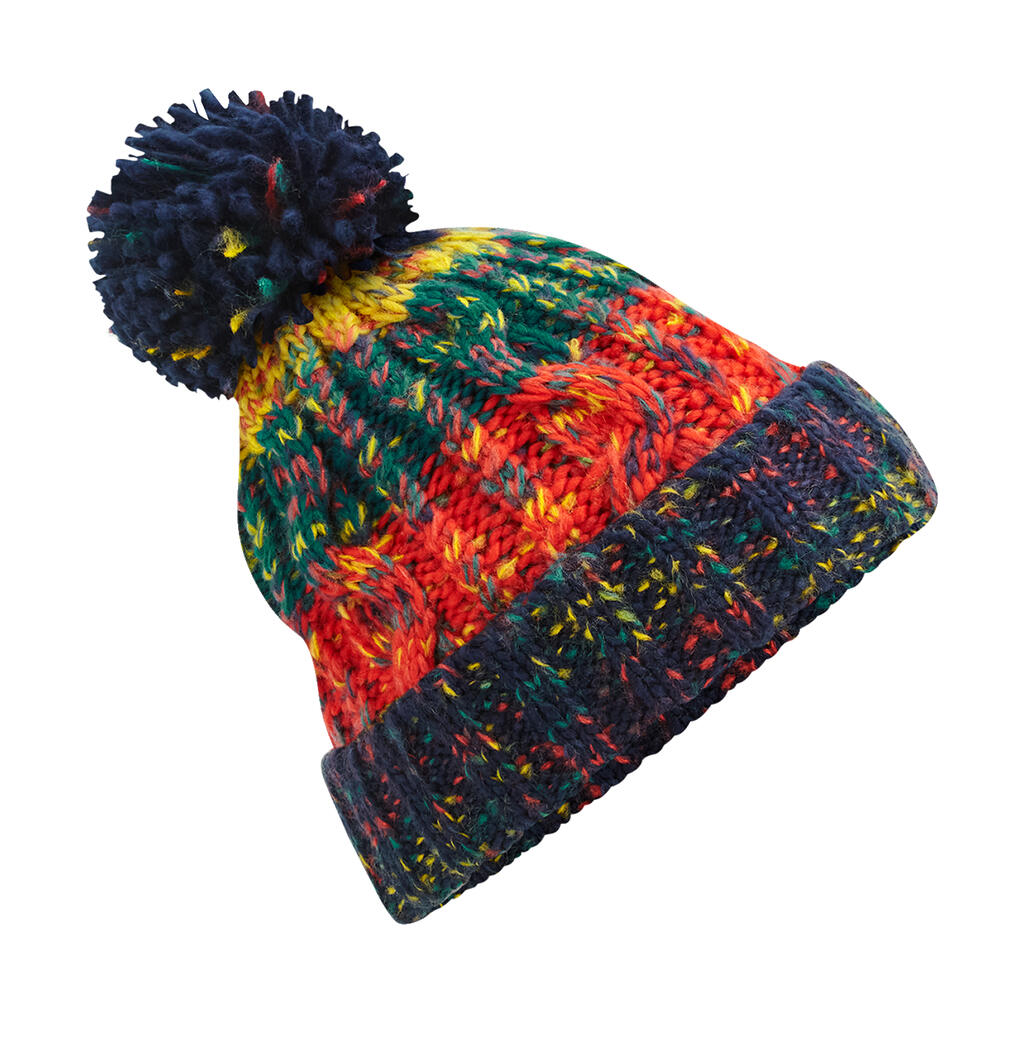 Σκούφος Corkscrew Pom Pom Beanie B486 Beechfield Crackling Campfire