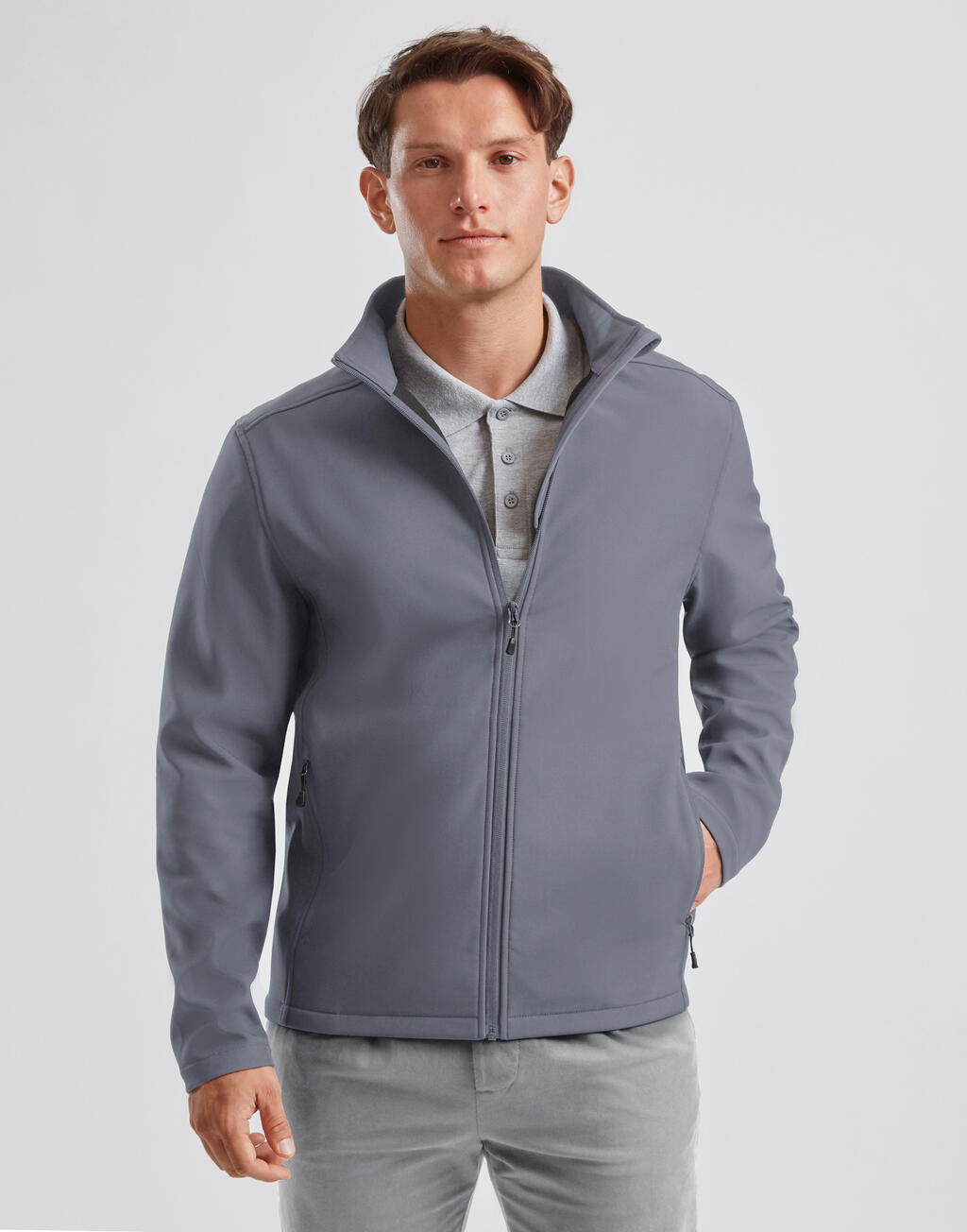 Μπουφάν Softshell 0R420M0 Russell Athletic Iron Grey