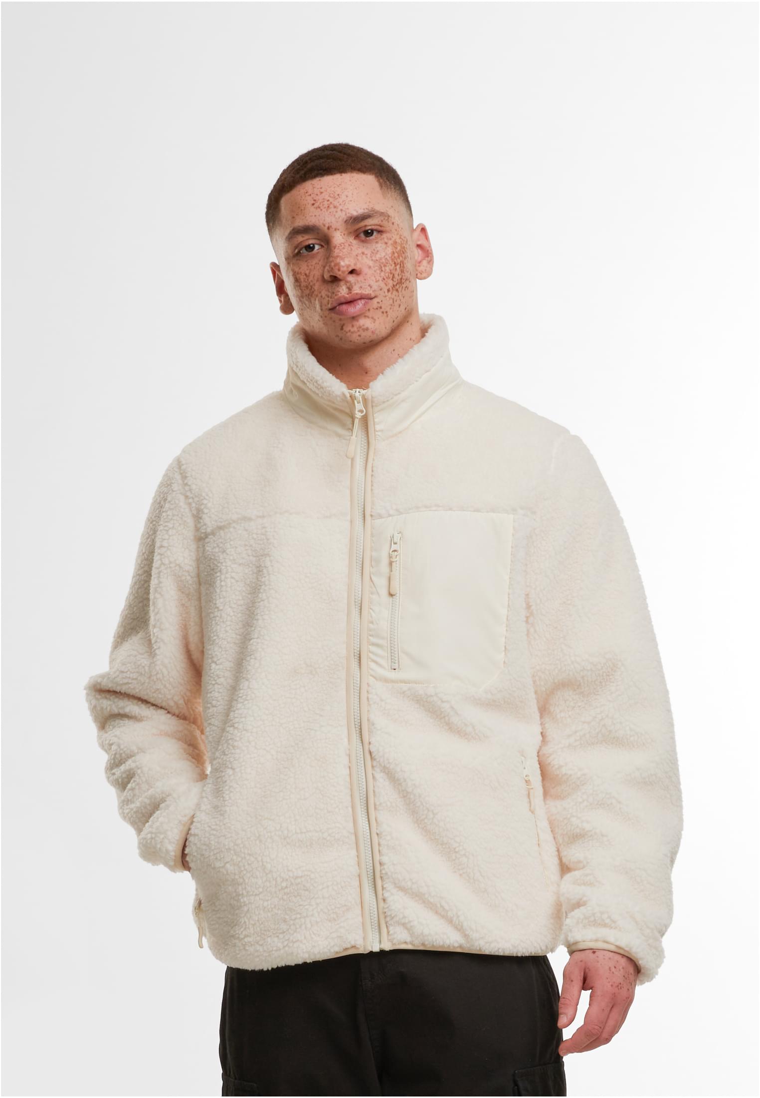 Μπουφάν Sherpa Fleece BY406 Build Your Brand Unisex White Sand