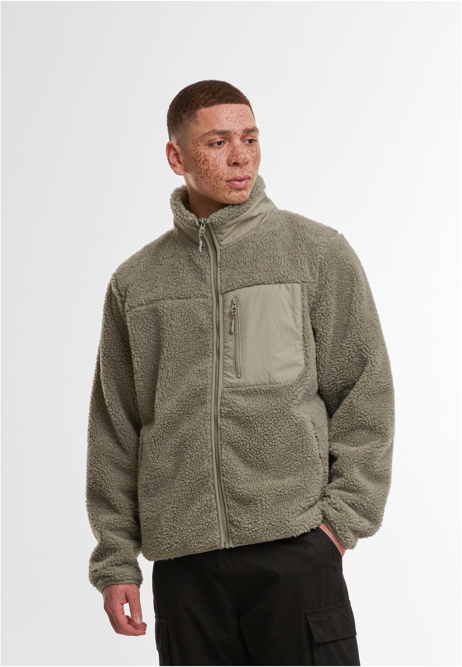 Μπουφάν Sherpa Fleece BY406 Build Your Brand Unisex Pale Olive