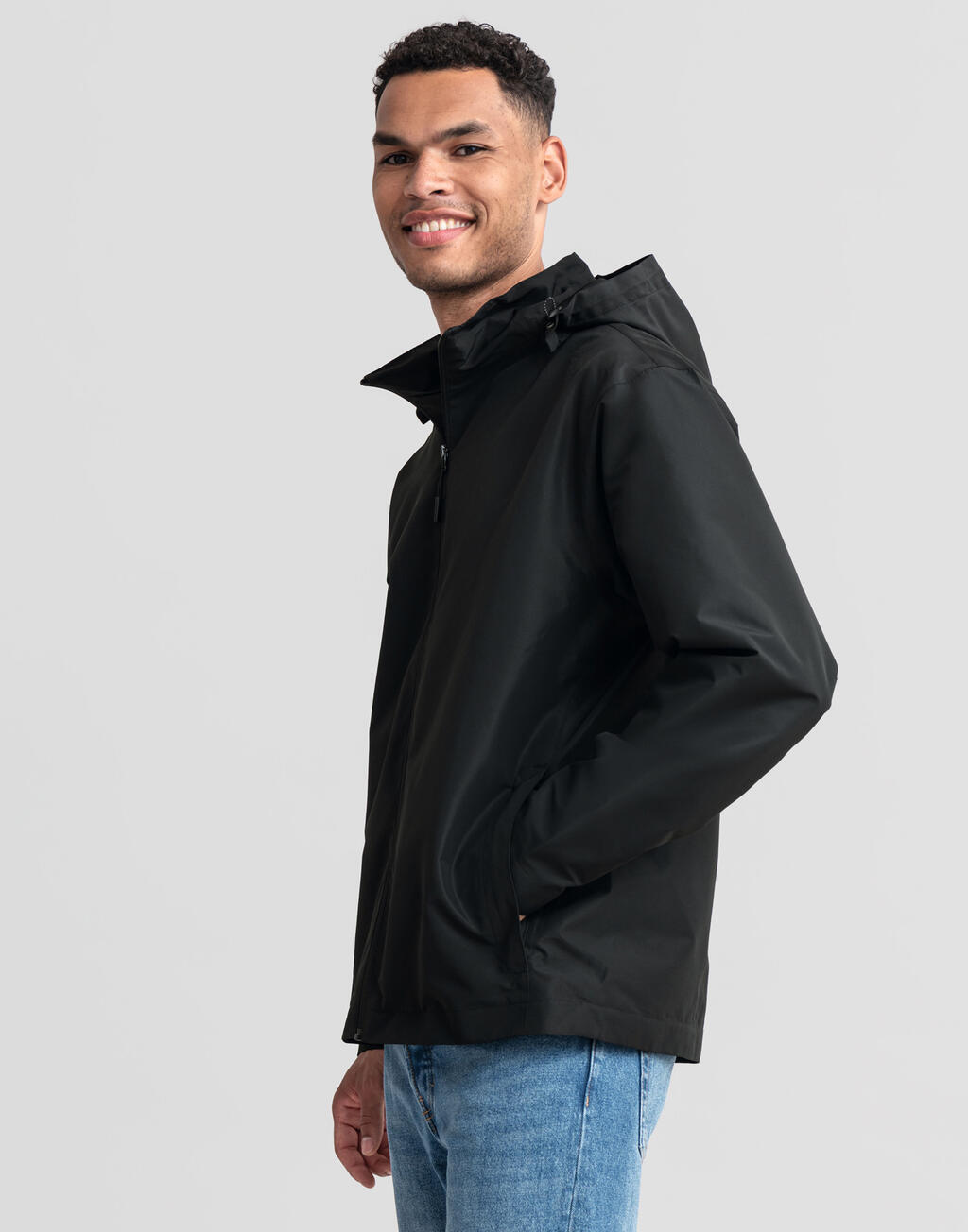 Μπουφάν Essential Weather Shell Jacket 0R416M0 Russell Athletic Black ανδρικά Simple Wear