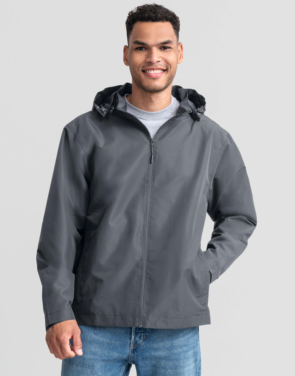 Μπουφάν Essential Weather Shell Jacket 0R416M0 Russell Athletic Iron Grey