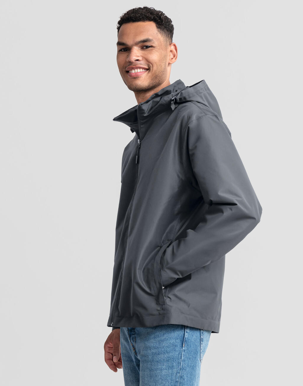 Μπουφάν Essential Weather Shell Jacket 0R416M0 Russell Athletic Iron Grey ανδρικά Simple Wear