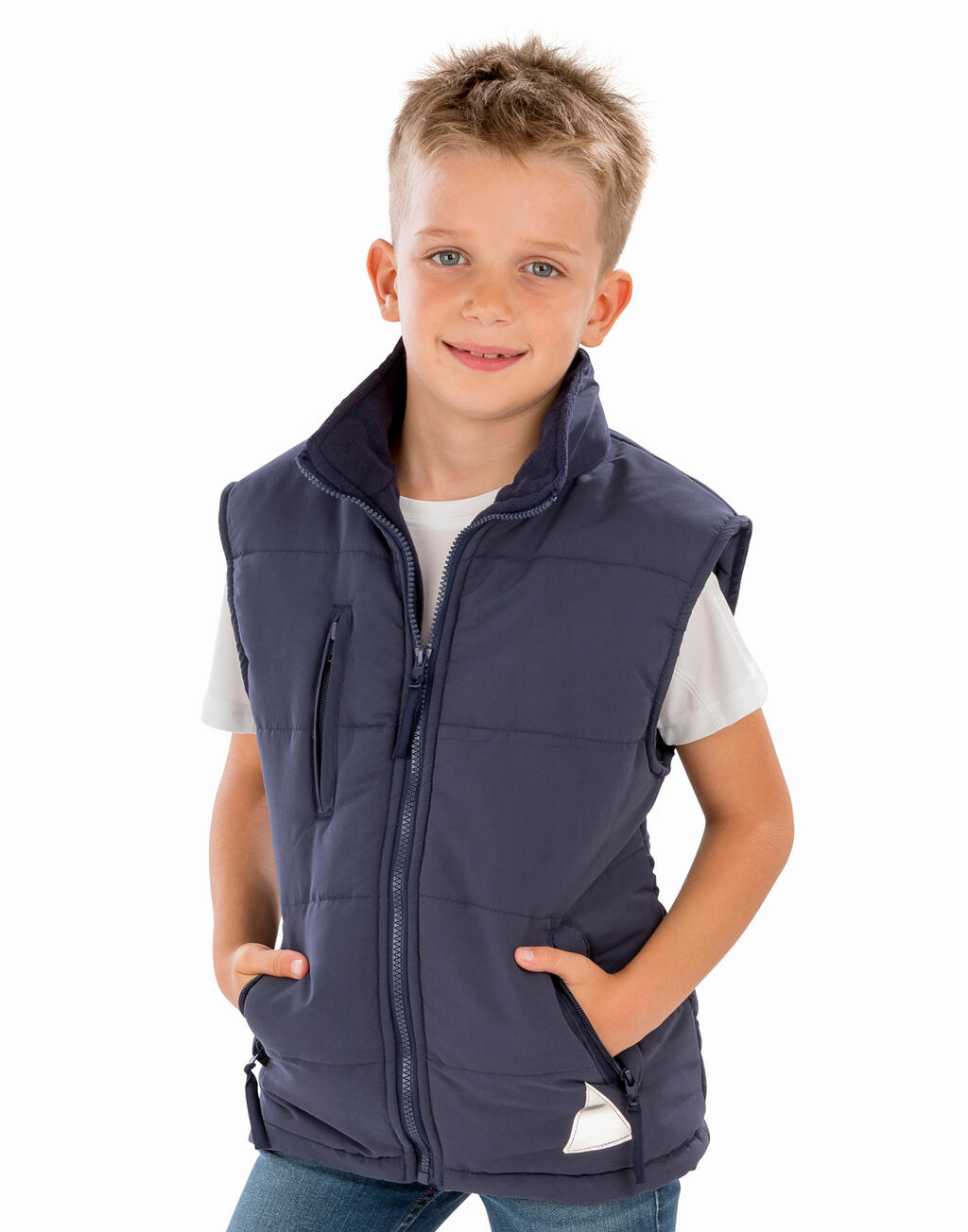 Παιδικό Αμάνικο Μπουφάν R088J Result Ultra Padded Navy παιδικά Αγόρι Simple Wear