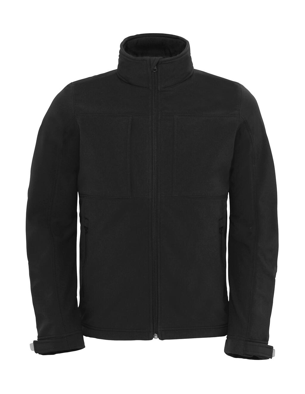 Ανδρικό Μπουφάν Hooded Softshell JM950 B&C Outerwear Black