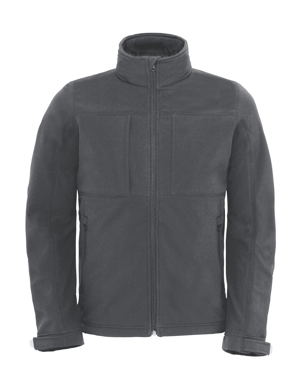 Ανδρικό Μπουφάν Hooded Softshell JM950 B&C Outerwear Dark Grey