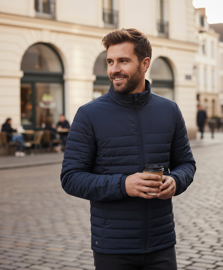 Ελαφρύ Καπιτονέ Μπουφάν Qx-1 Stormtech Nautilus Thermal Jacket Navy ανδρικά Simple Wear