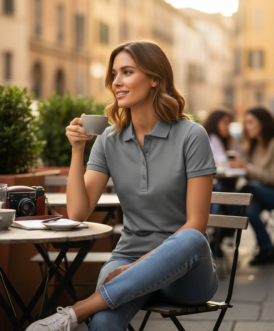 Γυναικείο Polo Stretch SGPoloF SG Signature grey