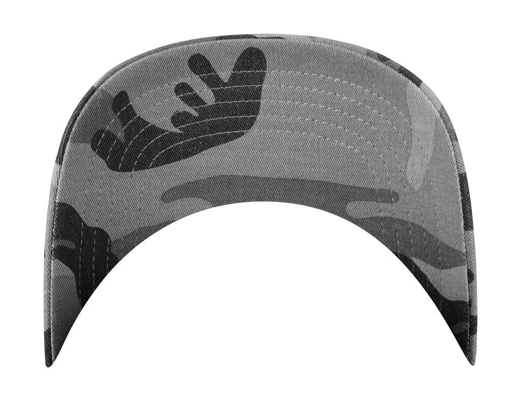 Camo Trucker Cap Flexfit 6606C Dark Black αξεσουάρ Καπέλα Simple Wear