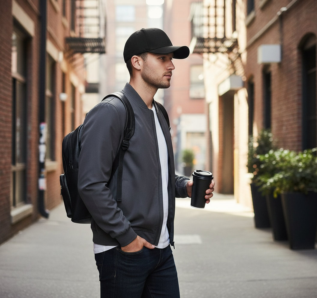 Παιδικό Καπέλο 6277 Flexfit Wooly Combed Cap Black αξεσουάρ Καπέλα Simple Wear