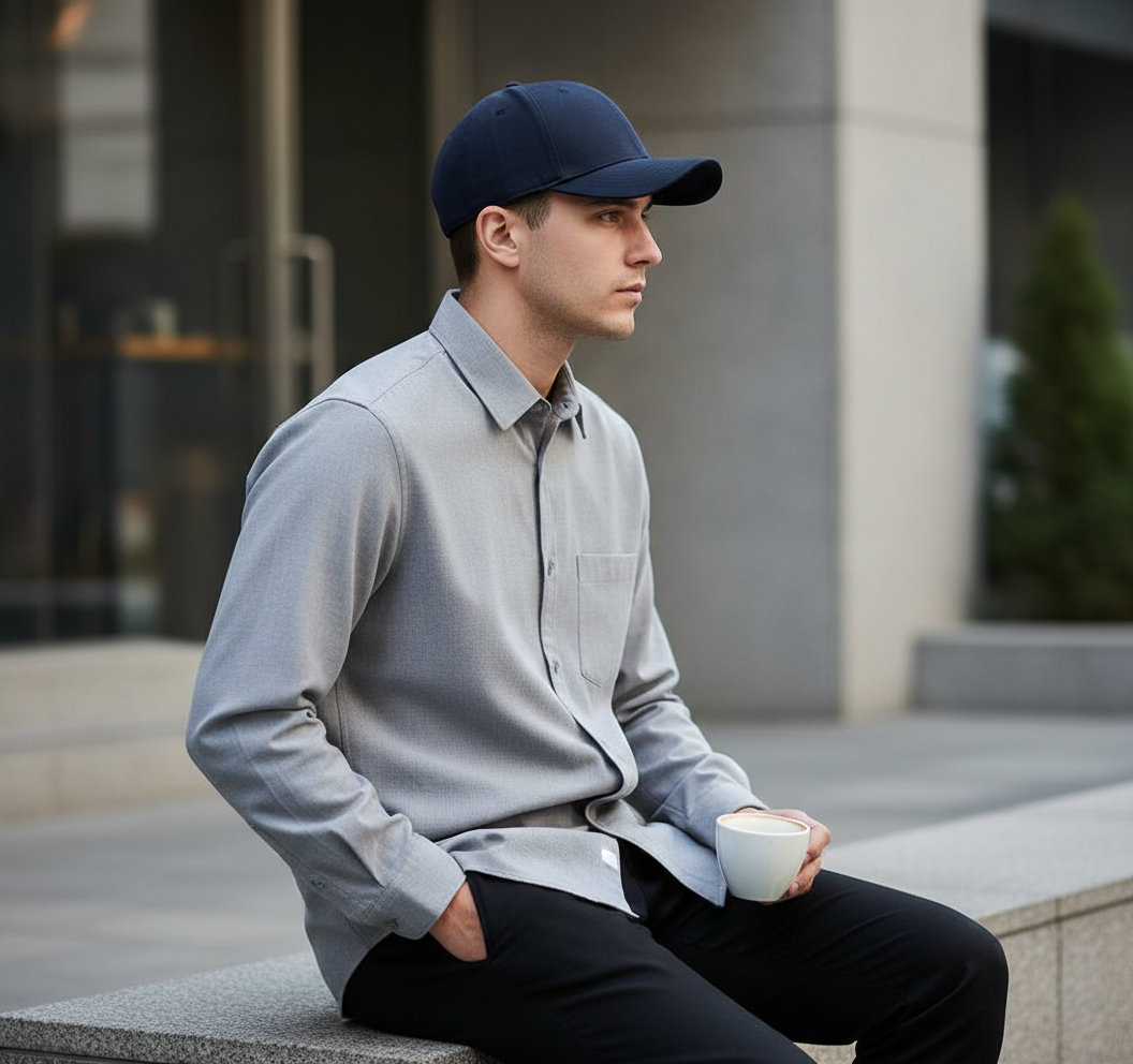 Παιδικό Καπέλο 6277 Flexfit Wooly Combed Cap Dark Navy αξεσουάρ Καπέλα Simple Wear