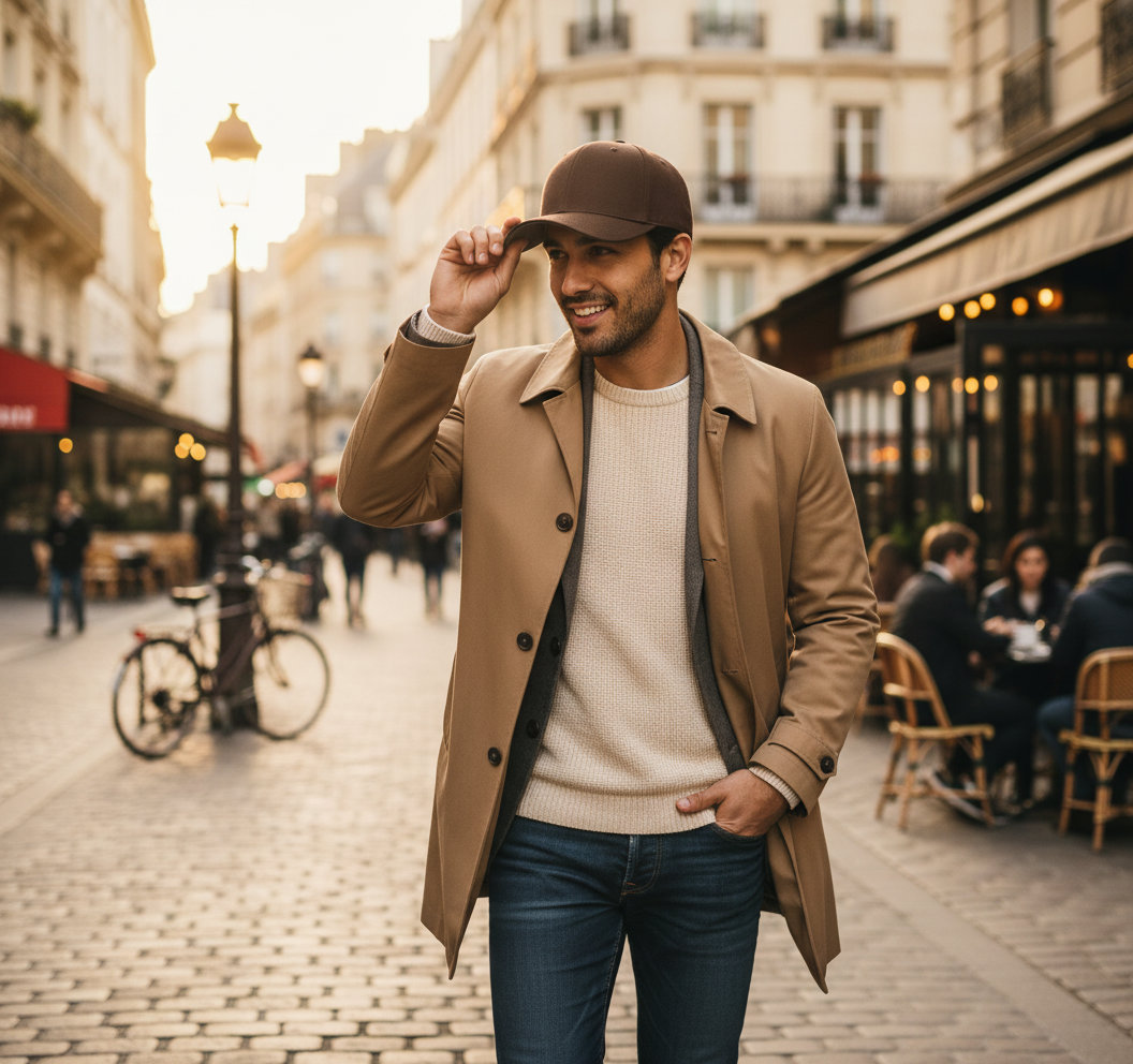 Παιδικό Καπέλο 6277 Flexfit Wooly Combed Cap Brown αξεσουάρ Καπέλα Simple Wear