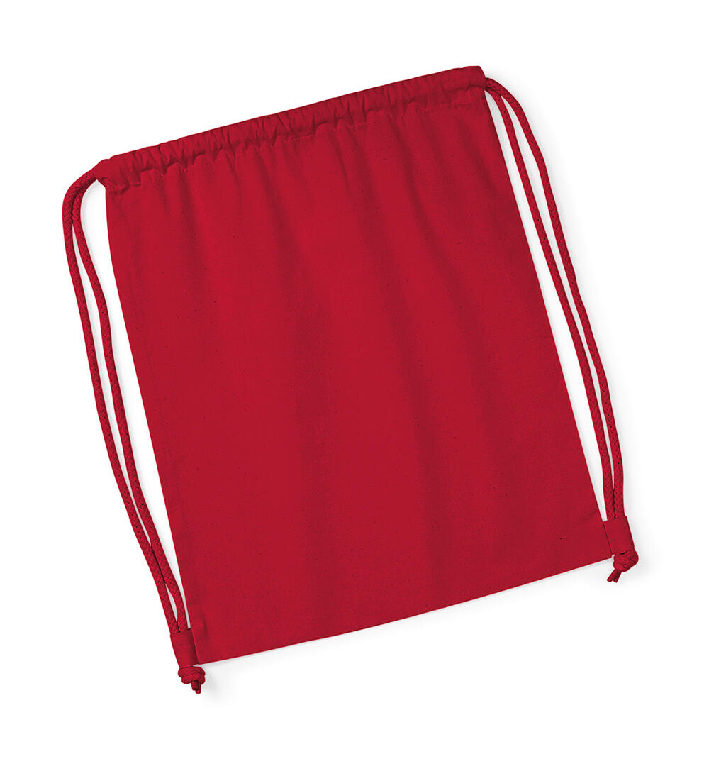 Τσάντα Πουγκί Organic Premium Cotton Gymsac W260 Westford Mill Classic Red